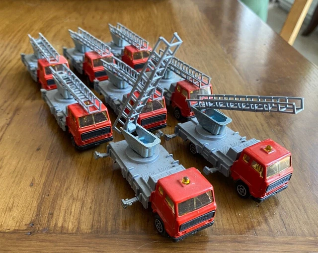 Lot De 5 Mini Véhicules Norev 1/60 - 4x4, Pompiers, Voierie, Renault 9 - Collection