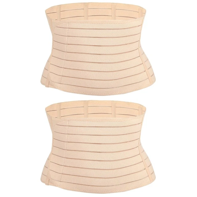 2 PACK WAIST and Abdominal Belt Plastic Postpartum Pregnant Woman Miss