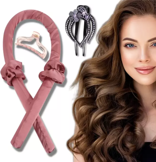 Fahani Heatless Curling Rod Headband - Heatless Hair Curling Set For Long Medium