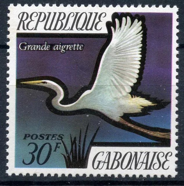 Timbre Du Gabon N° 278 ** Faune / Oiseau Grande Aigrette