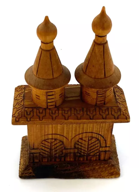 Hand Carved Wooden Church Eastern Europe Statue Figure - As Is