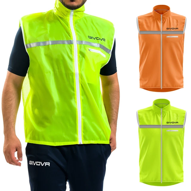 Giubbotto Uomo Donna Casacca Givova Giacca Unisex Antivento Running Casual