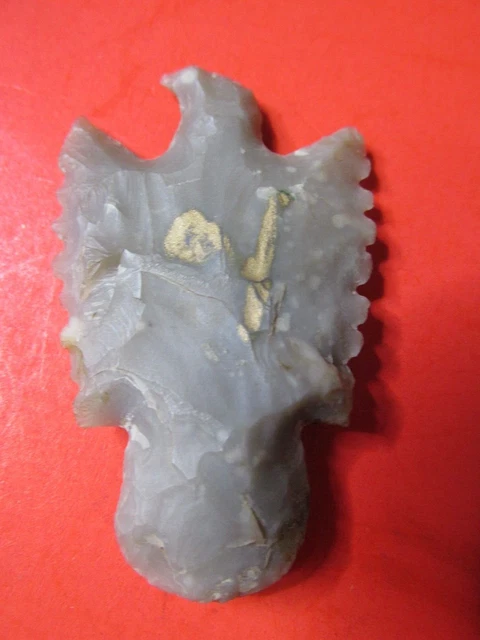 Very Rare Thunderbird Native American Arrow Point Original Flint Indian Western