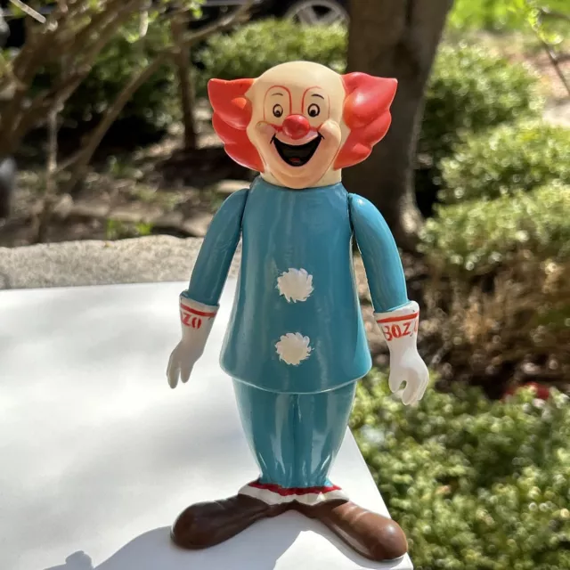 Dakin Bozo the Clown Toy Plastic 7 Inch Figurine Larry Harmon 1974 70s Nice
