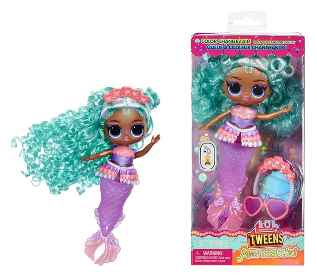 L.O.L. Surprise! Tweens - Sirène Lana - Poupée avec queue de sirène qui change de couleur, Nageoire mobile, Accessoires - 4 ans - Jeux - Jouets