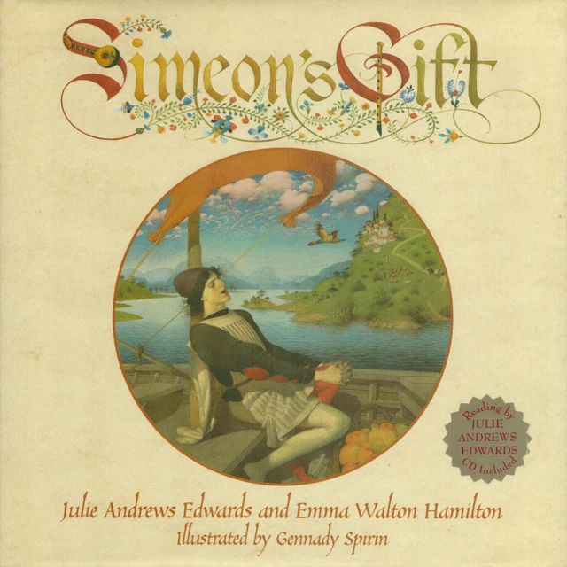 Simeon's Gift by Julie Andrews Signed by Spirin w/cd (Buy 3, Free Shipping)