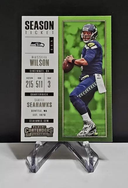 2017 Panini Contenders #58 Season Ticket Russell Wilson Seattle Seahawks NFL