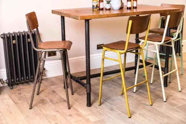 Colourful Bar Stools 2 Heights 6 Colours Breakfast Bar Stools 3