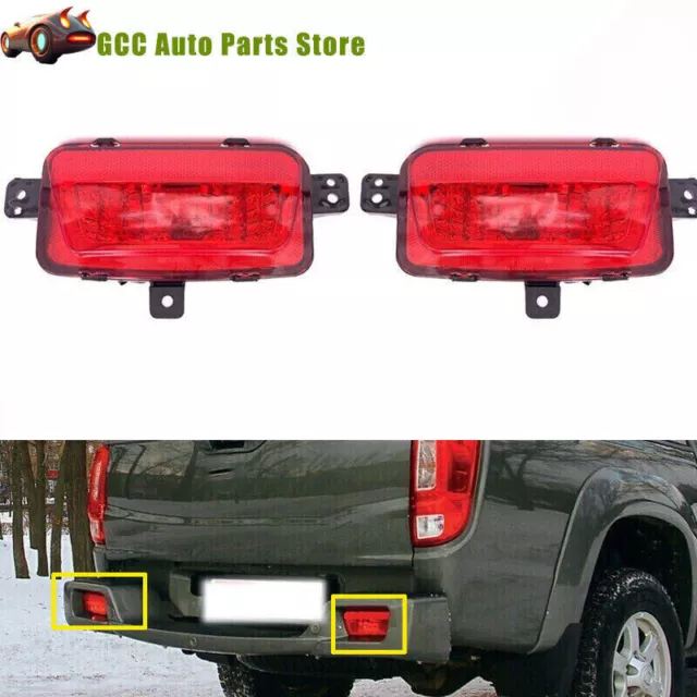 2x Rear Bumper Reflector Lamp Light For Great Wall WINGLE STEED 6 L+R AU stock