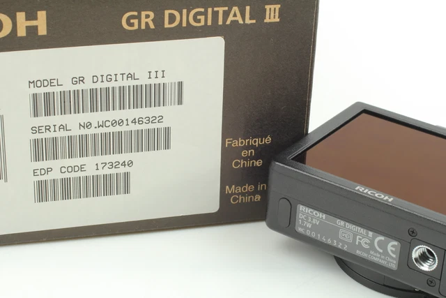 [MINT Shot:016] RICOH GR DIGITAL III Black 10.0 MP Compact Camera From JAPAN 11