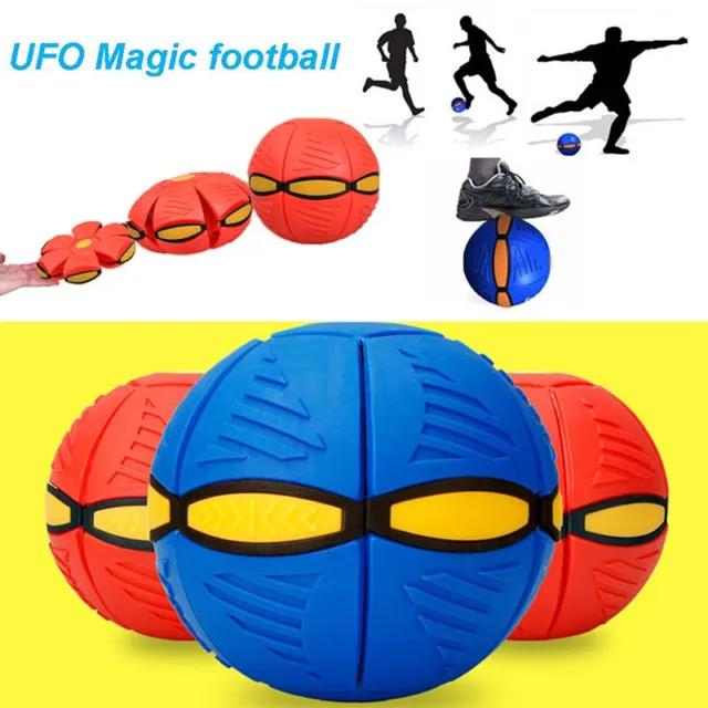 UFO Flying Flat Throw Disc Ball Deformable Flying Saucer Frisbee Football