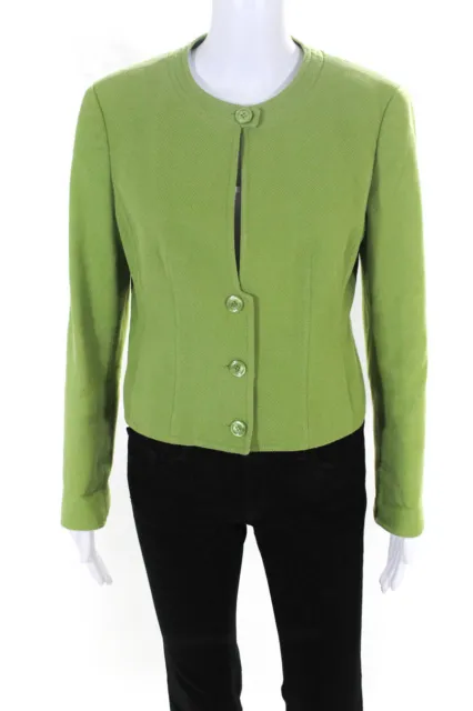 Worth Women's Button Down Jacket Green Size 12