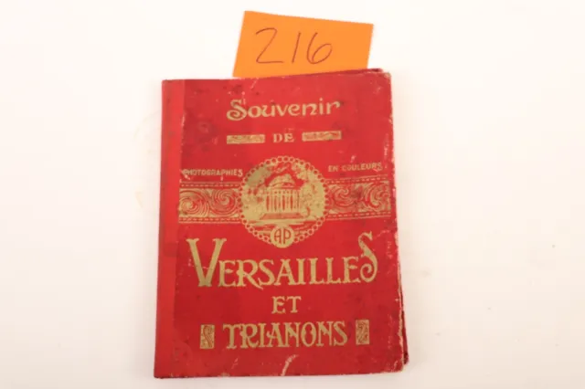 Rare WWI Era French Postcard Book Souvenir de Versailles et Trianon