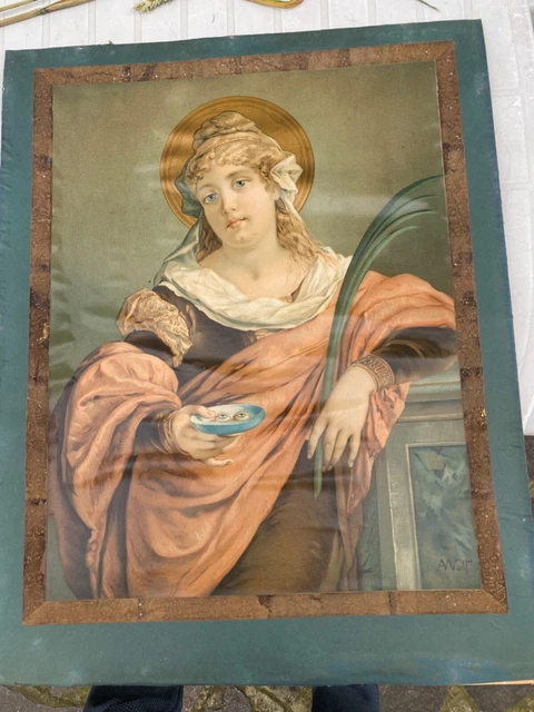 Antica Stampa ,S. Lucia , primi novecento