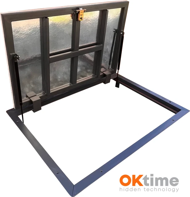 Unsichtbarer Schachtdeckel Aus Edelstahl 304 - 900x900 Mm Für Garten & Terrasse