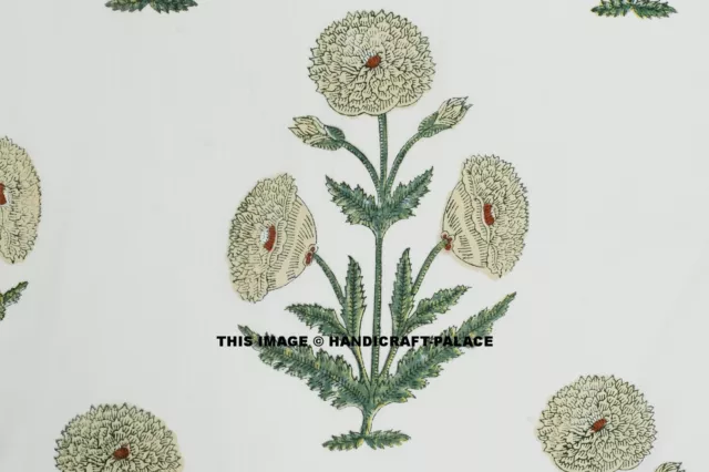 Indien Coton Bloc Imprimé Grand Tissu Fleur Couture Matériel Tissu par Le Yard