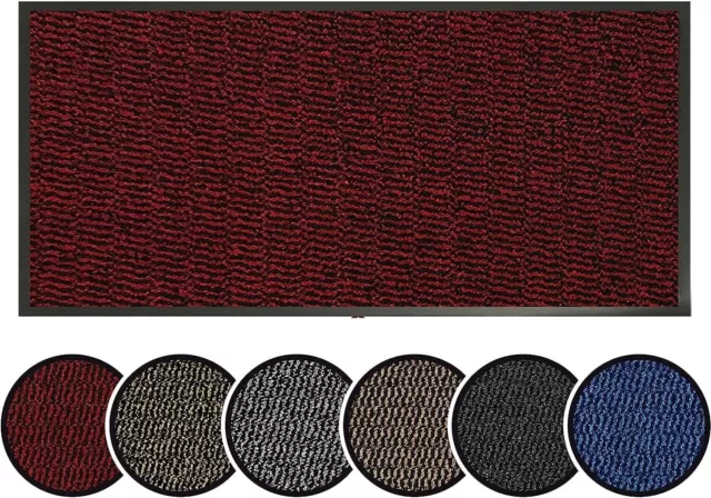 Large Heavy Duty Non Slip Rubber Back Barrier Door Mat Kitchen Hallway Floor Rug