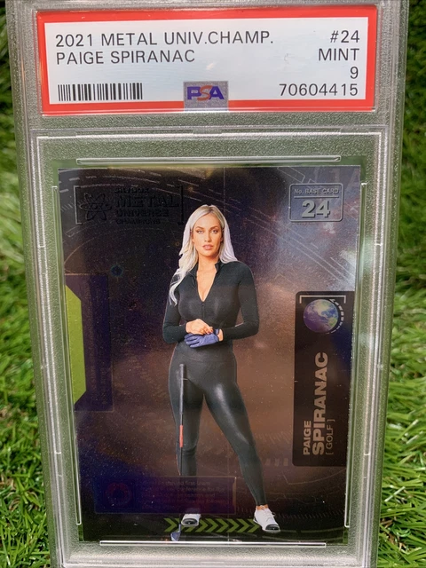 2021 SKYBOX METAL Universe Champions PAIGE SPIRANAC #24 Rookie Card PSA