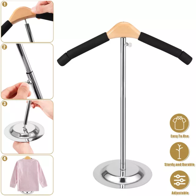 T Shirt Display Stand Adjustable Shoulder Stand Shirt Rack Garment Coat Holder