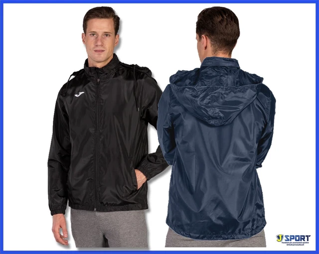 Impermeabile JOMA Kway da Uomo Giacca Sportiva Pioggia Antipioggia Antivento M L
