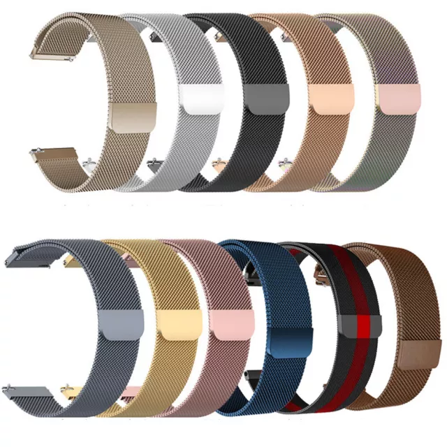 18mm 20mm 22mm Stainless Steel Magnetic Milanese Watch Band Metal Strap Bracelet