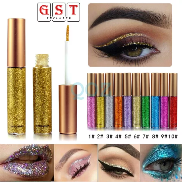 Glitter Liquid Eyeliner Eye Makeup Shimmer Diamond Eyeliner Shadow Eyeshadow AU