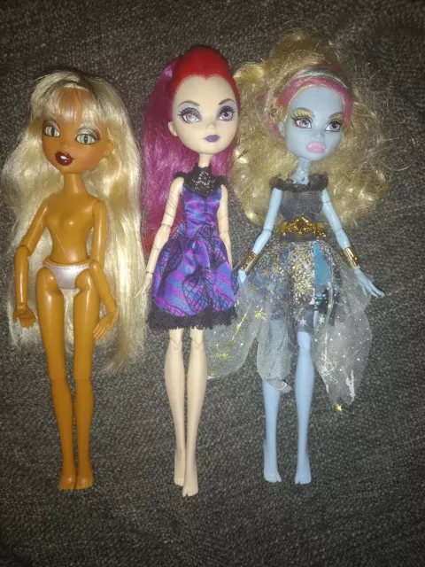 Monster High ever after high bratzilla doll bundle abbey mira shards sashabella