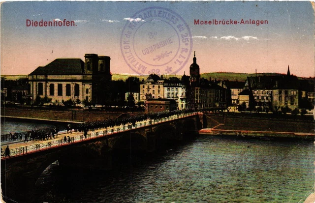 CPA AK DIEDENHOFEN Moselbrucke-Anlagen (454796)