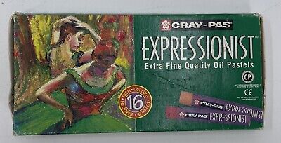 Juego abierto de 16 piezas de pastel al aceite expresionista Cray-Pas Sakura con poco uso