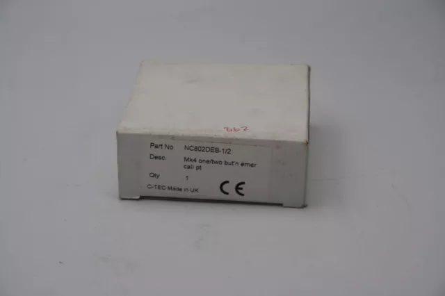 C-Tec NC802DEB-1/2 CP di emergenza convenzionale con pulsante di ripristino e presa remota