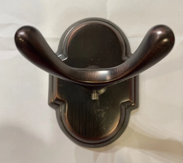 JVJ Hardware ~ Old World Bronze ~ Double Bath Robe Coat Wall Hanger Hook ~ 25107