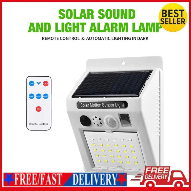 Luce di allarme solare LED resistente all'usura luci sensore di movimento per case edili