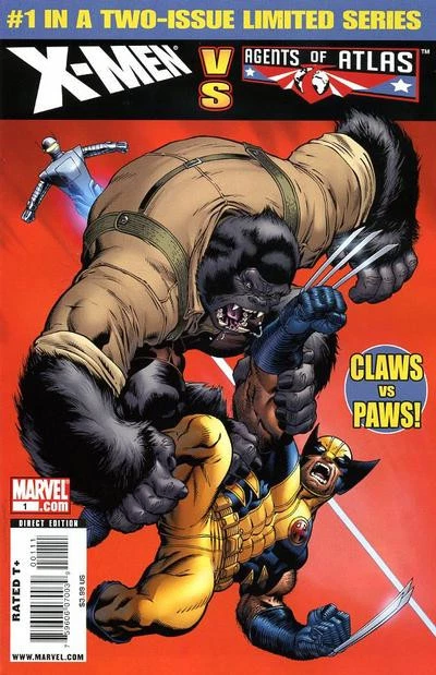 X-Men Vs Agents Of Atlas 1-2 Complete Set/Lot Wolverine Uncanny Jeff Parker