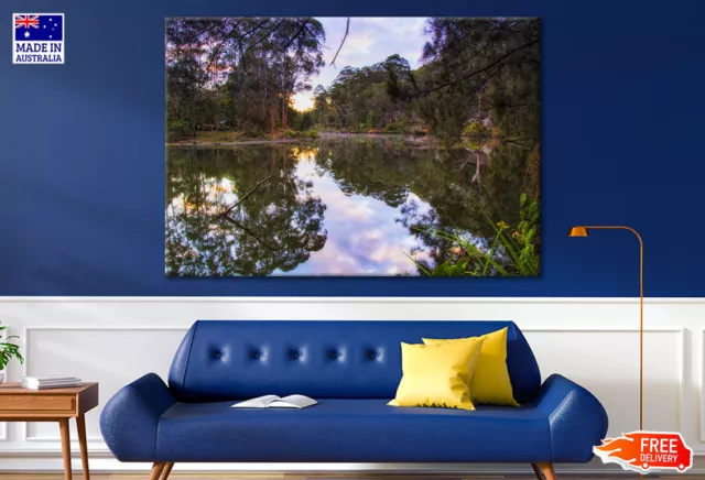 Clear Lane Cove River of Sydney Wall Canvas Home Decor Australian Made Quality 2