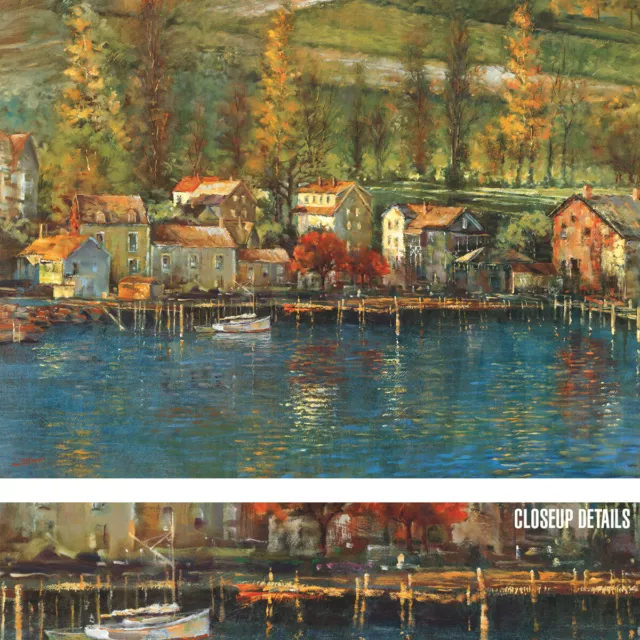 40W"x30H" CHAMPLAIN by MICHAEL LONGO - VILLAGE LAKE FOREST ART CHOICES of CANVAS