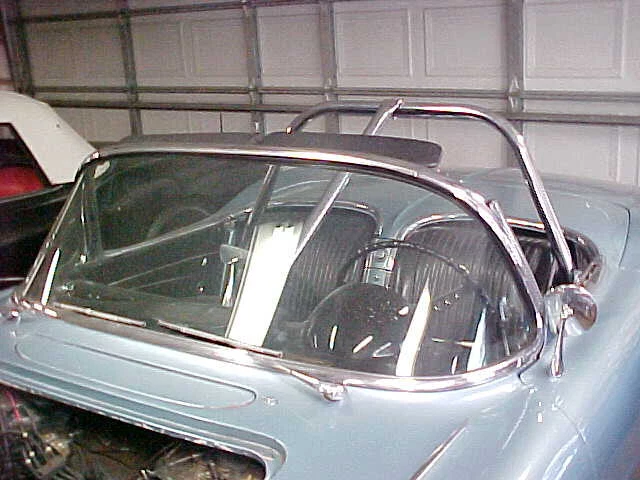 Vintage bolt-in chrome roll bar set-up for 1956 - '62 Corvette