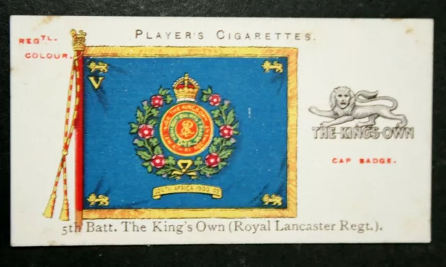 THE KING'S OWN  ROYAL LANCASTER REGIMENT   Vintage 1910 Card   BD10M