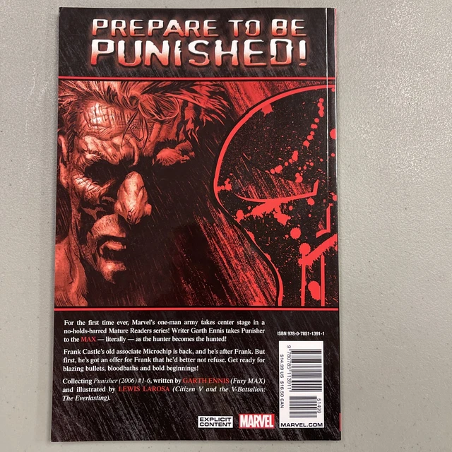 The Punisher Max TPB Set + Born Garth Ennis Marvel Comics 5