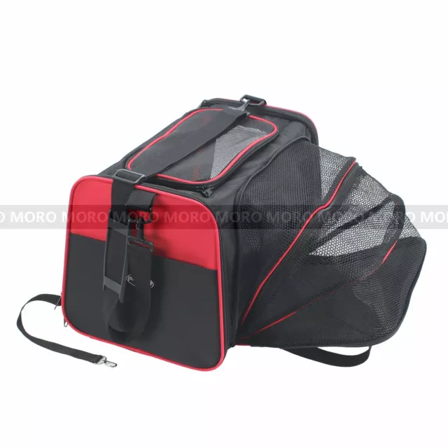 40.6x23x23CM Portable Cat Dog Expandable Pet Carrier Hand Shoulder Bag Kennel L 3