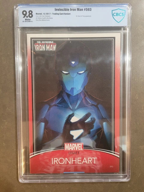 Invincible Iron Man 593 9.8 Ironheart Trading Card Variant Comic Riri Williams