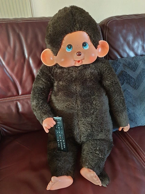 Peluche kiki le singe maman et mini Monchhichi Le petit Souk