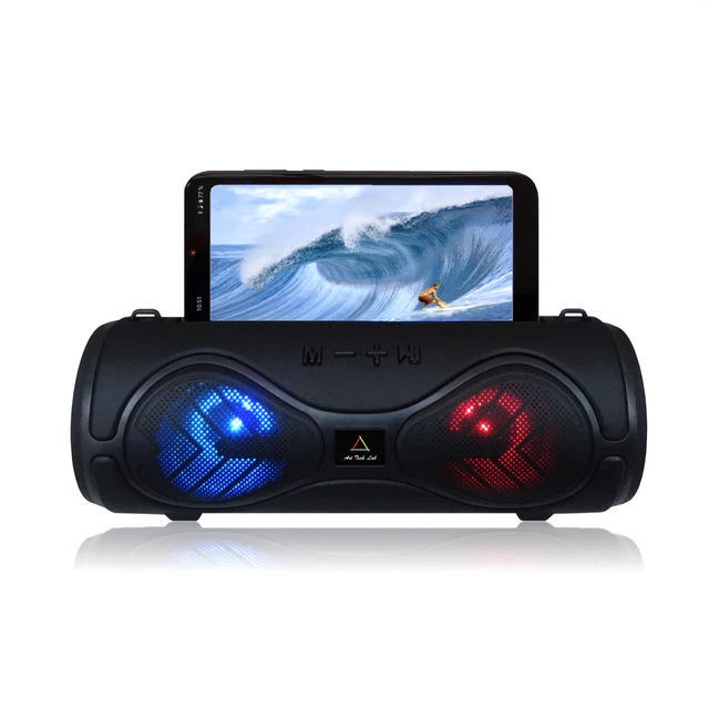 Enceinte Bluetooth /USB/Tf Card/Aux LED 2 X 5 Watts pour Smartphones, Tablettes