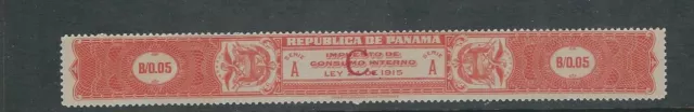 Panama 1915 Umsatz Impuesto De Consumo 0.05B Interno Ovptd C F/VF Gebraucht