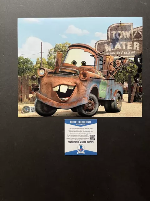 Larry The Cable Guy Hot Autographed signed CARS Mater 8x10 photo Beckett BAS Coa