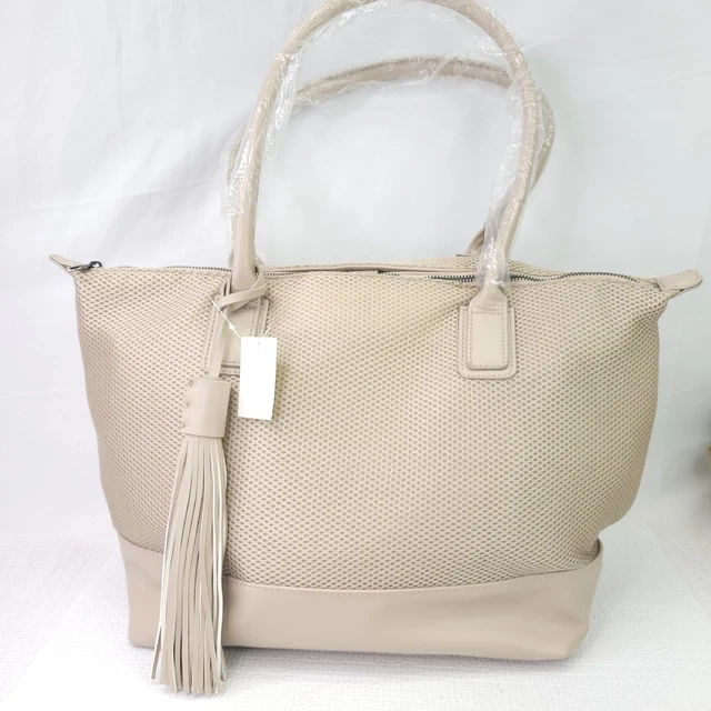 Marla Wynne Conceal Carry Mesh Top Handle Zip Tote Bag Purse Shopper Travel