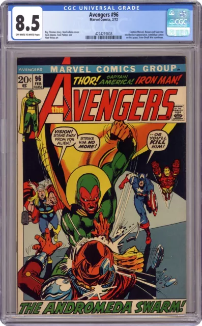 Avengers #96 CGC 8.5 1972 4224219008