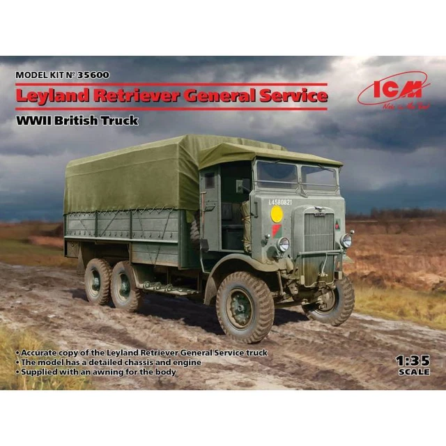 Maquette Militaire Matchbox 1/76 - Lot Avec Leyland Retriever, Daimler MK II Et La Caravane De Monty - Occasion