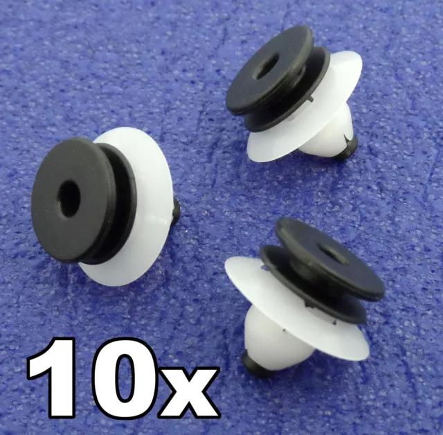 10x Volvo Plastic Trim Clips- Interior Fascia Panels, Door Cards & Pillar Covers