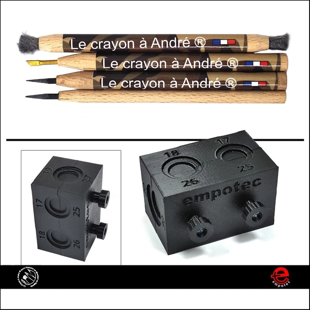 Étau Bloccamonete Noir EMPOTEC Détecteur de Métaux Nettoyage Monnaies Kit 4
