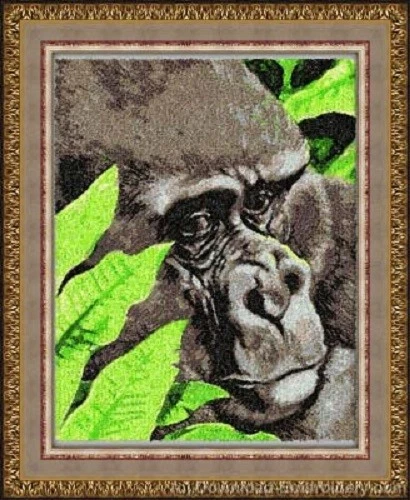 Embroidered Sweatshirt - Gorilla DLE3534